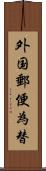 外国郵便為替 Scroll