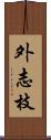 外志枝 Scroll