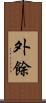 外餘 Scroll