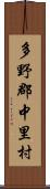 多野郡中里村 Scroll