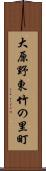 大原野東竹の里町 Scroll