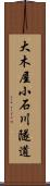 大木屋小石川隧道 Scroll