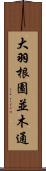 大羽根園並木通 Scroll