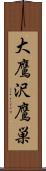 大鷹沢鷹巣 Scroll