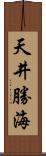 天井勝海 Scroll