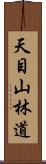 天目山林道 Scroll