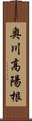 奥川高陽根 Scroll