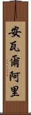 Anwar Ali Scroll
