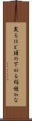 実るほど頭の下がる稲穂かな Scroll