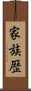 家族歴 Scroll