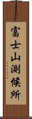 富士山測候所 Scroll