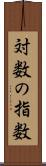 対数の指数 Scroll