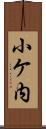 小ケ内 Scroll