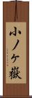小ノヶ嶽 Scroll