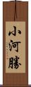 小河勝 Scroll