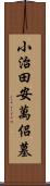 小治田安萬侶墓 Scroll