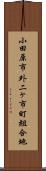 小田原市外二ヶ市町組合地 Scroll