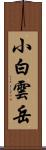 小白雲岳 Scroll