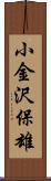 小金沢保雄 Scroll