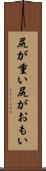 尻が重い Scroll