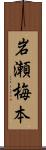 岩瀬梅本 Scroll