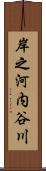 岸之河内谷川 Scroll