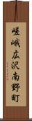 嵯峨広沢南野町 Scroll