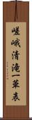 嵯峨清滝一華表 Scroll