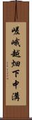 嵯峨越畑下中溝 Scroll