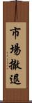 市場撤退 Scroll