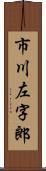 市川左字郎 Scroll