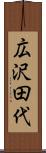 広沢田代 Scroll