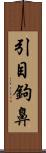 引目鉤鼻 Scroll