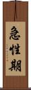 急性期 Scroll