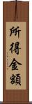 所得金額 Scroll