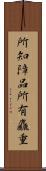 所知障品所有麤重 Scroll