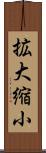 拡大縮小 Scroll