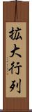 拡大行列 Scroll