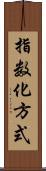 指数化方式 Scroll