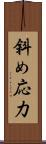 斜め応力 Scroll
