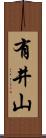 有井山 Scroll