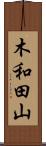 木和田山 Scroll
