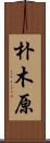 朴木原 Scroll