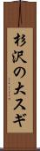 杉沢の大スギ Scroll