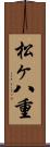 松ヶ八重 Scroll
