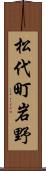 松代町岩野 Scroll