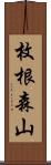 枚根森山 Scroll