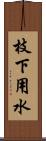 枝下用水 Scroll