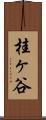 桂ヶ谷 Scroll