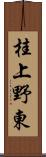 桂上野東 Scroll